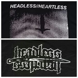 His Hero Is Gone Headless Heartless concert t-shirt Punk hard core Tragedy